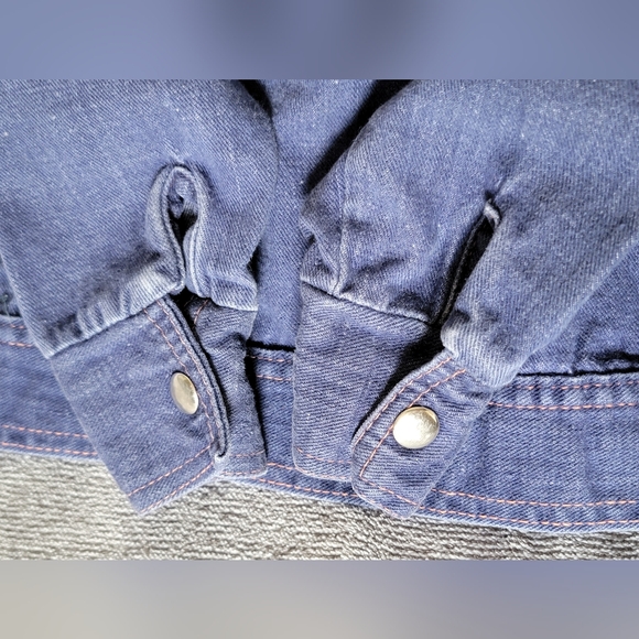 Vintage Turino Kids Blue Denim Jacket 70's - 80's Era FLAWLESS Sz 4 100% Cotton - Picture 12 of 13